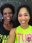 Me + my Zumba sister Serina @ 2 Hour Zumba Party at Rogers Park, Inglewood, CA