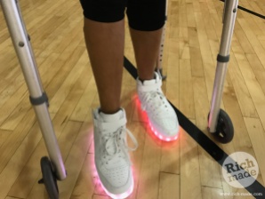 Sneakers the light up @ 2 Hour Zumba Party at Rogers Park, Inglewood, CA